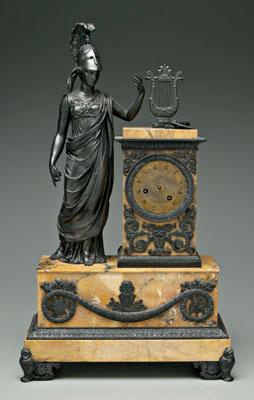 French Empire mantle clock, full