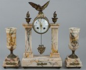 FRENCH EMPIRE MARBLE AND GILT-