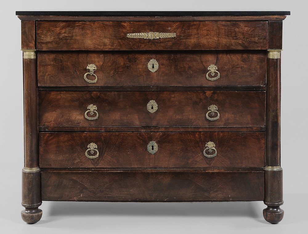 French Empire Marble-Top Commode