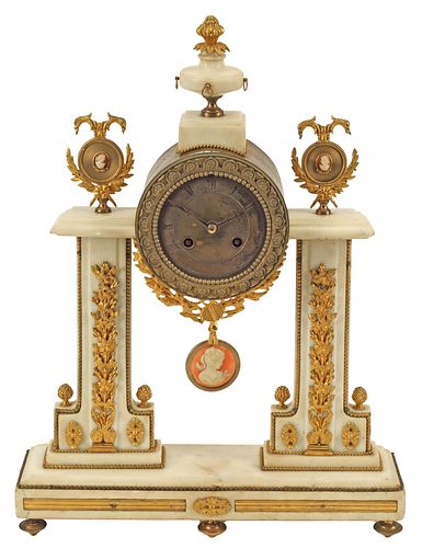 FRENCH EMPIRE ORMOLU &AMP; MARBLE