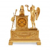 FRENCH EMPIRE ORMOLU MANTEL CL