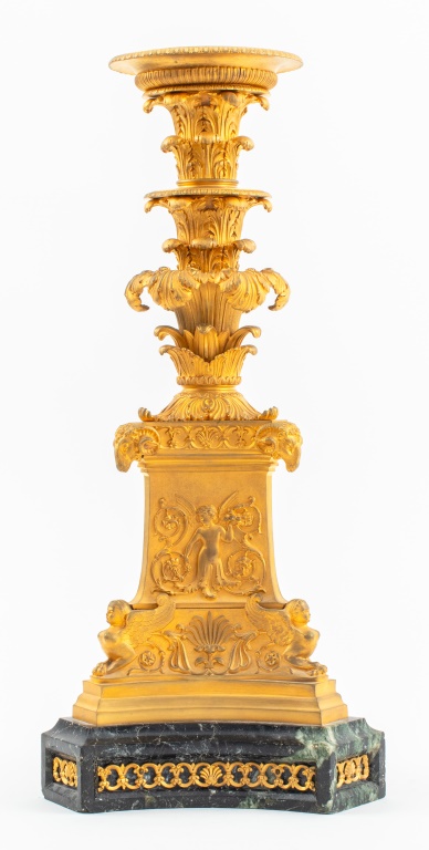 FRENCH EMPIRE ORMOLU & MARBLE