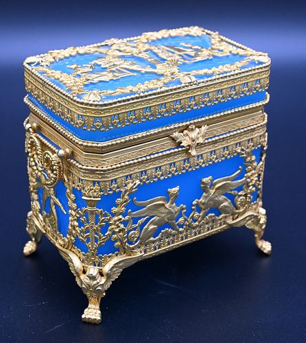 FRENCH EMPIRE ORMOLU MOUNTED