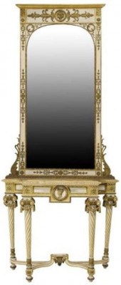 FRENCH EMPIRE PARCEL GILT CONS