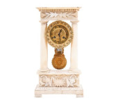 FRENCH EMPIRE PORTICO CLOCK<br