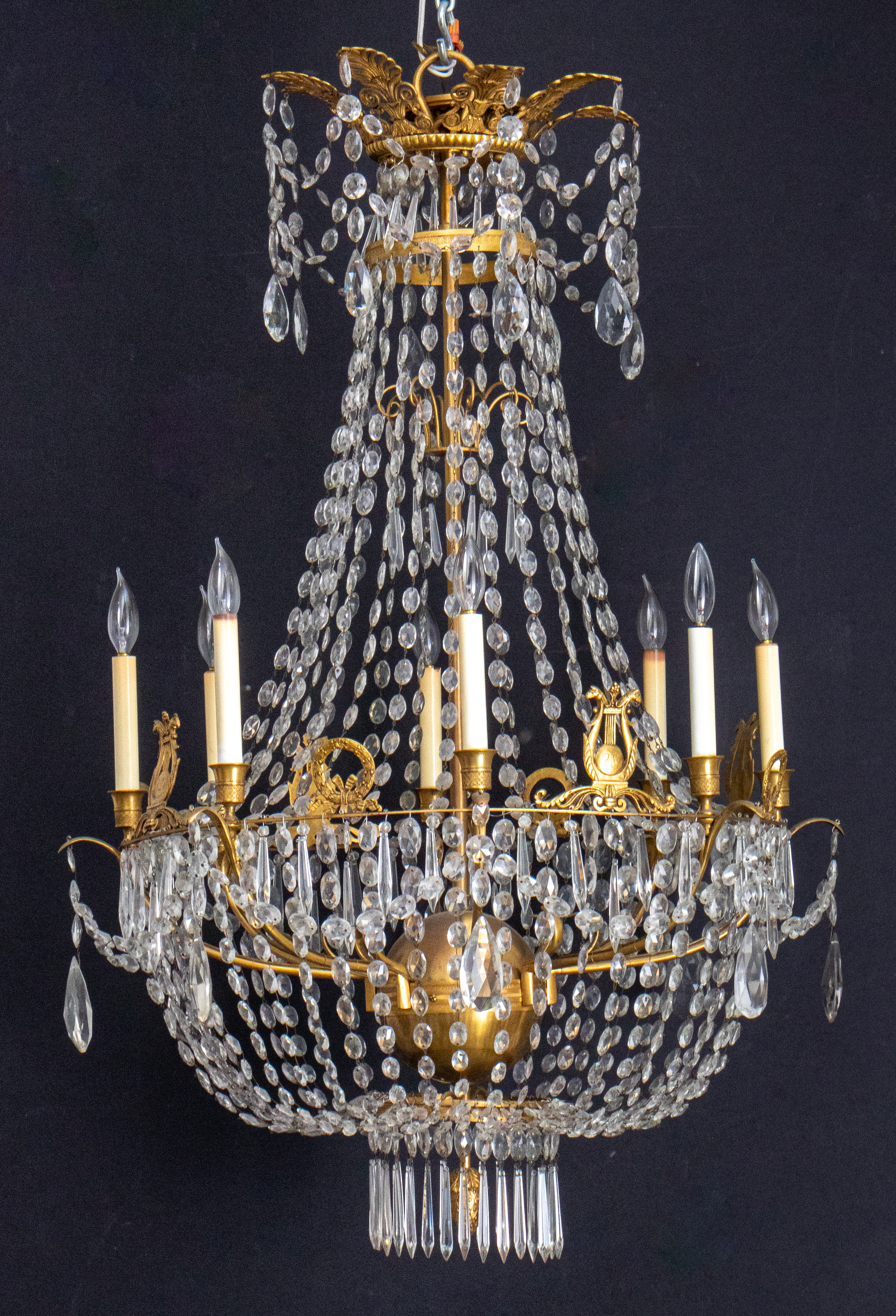 FRENCH EMPIRE REVIVAL GILT BRONZE