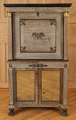 FRENCH EMPIRE STYLE 19TH C. CERUSED