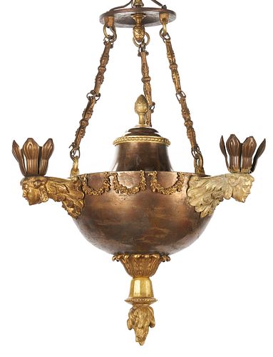 FRENCH EMPIRE STYLE 3-LIGHT