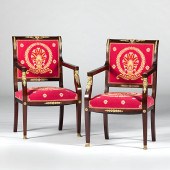 French Empire-Style Armchairs