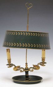 FRENCH EMPIRE STYLE BRASS &AMP