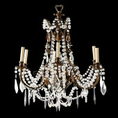 FRENCH EMPIRE STYLE BRASS AND
