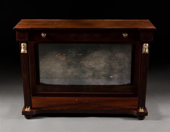 French Empire style brass inlaid