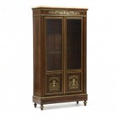 FRENCH EMPIRE STYLE BRASS INLA