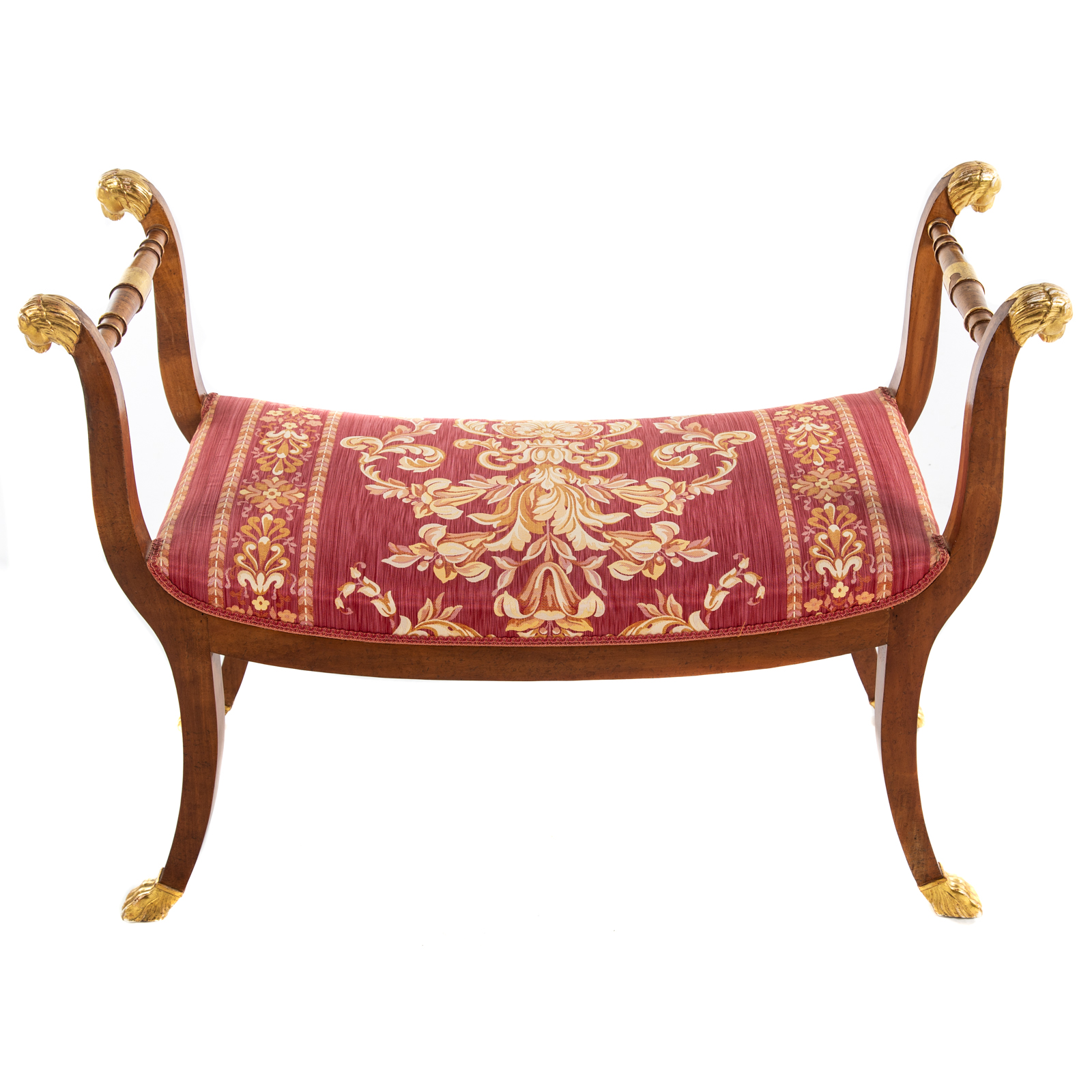 FRENCH EMPIRE STYLE BURLED WOOD