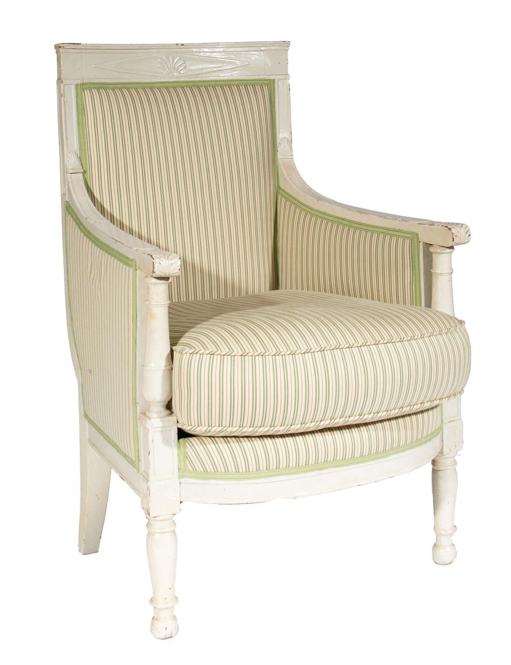 FRENCH EMPIRE-STYLE CREME PEINTE