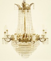FRENCH EMPIRE STYLE CRYSTAL BE
