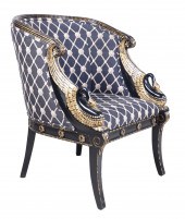 French Empire style ebonized a