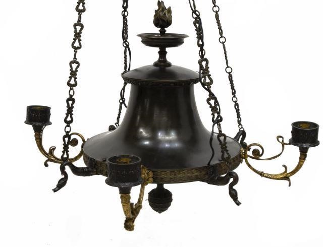 FRENCH EMPIRE STYLE FIVE-LIGHT