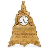FRENCH EMPIRE STYLE GILT BRONZ