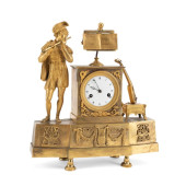 FRENCH EMPIRE STYLE GILT FIGUR