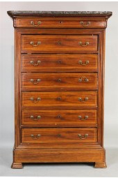 FRENCH EMPIRE STYLE INLAID MAH