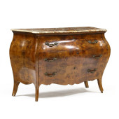 FRENCH EMPIRE STYLE INLAID MAR
