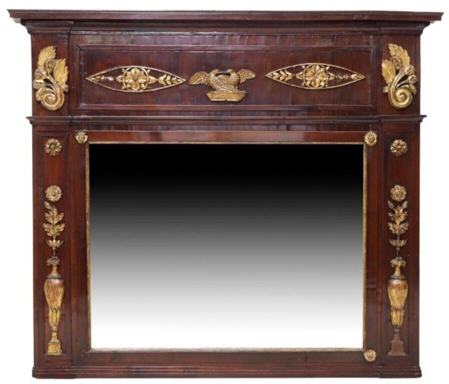 FRENCH EMPIRE STYLE MAHOGANY &