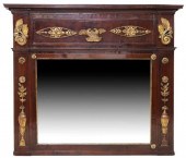 FRENCH EMPIRE STYLE MAHOGANY &