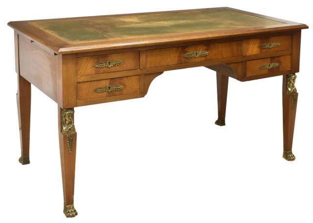 FRENCH EMPIRE STYLE MAHOGANY BUREAU