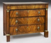 French Empire style mahogany c