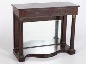 FRENCH EMPIRE STYLE MAHOGANY C
