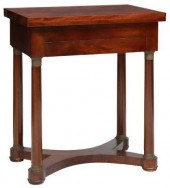 FRENCH EMPIRE STYLE MAHOGANY F