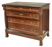 FRENCH EMPIRE STYLE MAHOGANY F