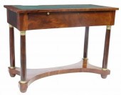 FRENCH EMPIRE STYLE MAHOGANY W