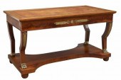 FRENCH EMPIRE STYLE MAHOGANY W
