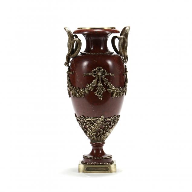 FRENCH EMPIRE STYLE MARBLE AND