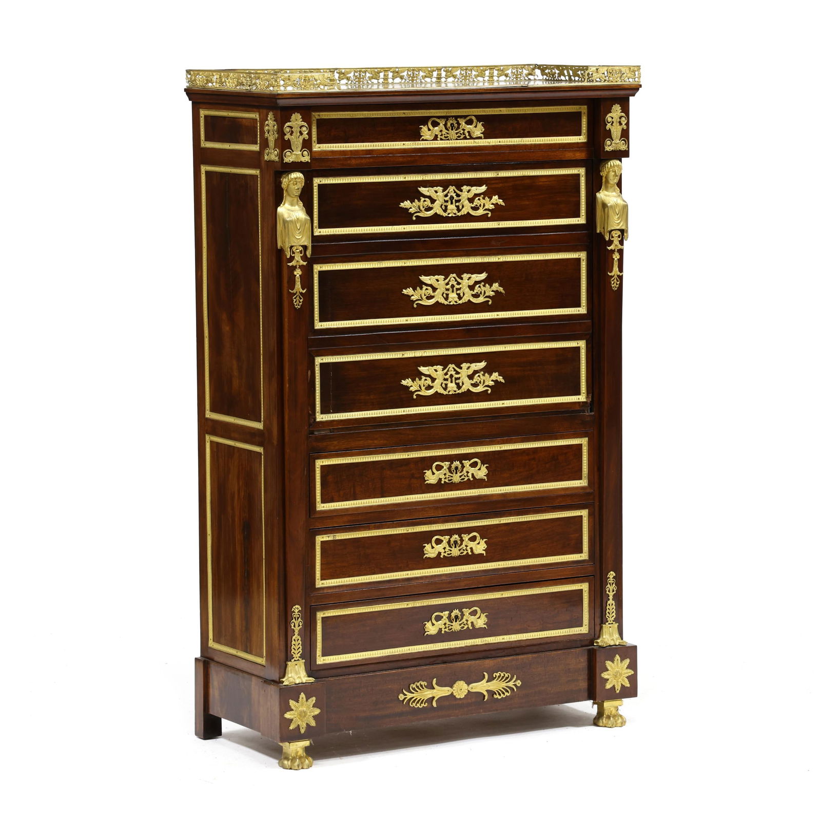 FRENCH EMPIRE STYLE MARBLE,