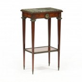 FRENCH EMPIRE STYLE MARBLE TOP