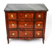 FRENCH EMPIRE STYLE MARBLE TOP