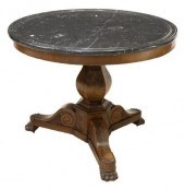 FRENCH EMPIRE STYLE MARBLE-TOP