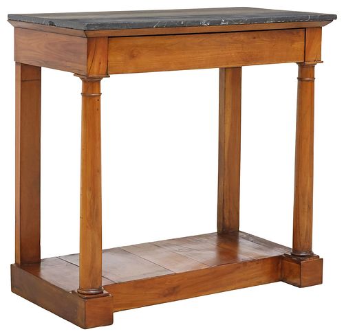 FRENCH EMPIRE STYLE MARBLE-TOP