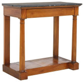 FRENCH EMPIRE STYLE MARBLE-TOP