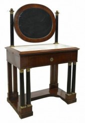 FRENCH EMPIRE STYLE MARBLE-TOP