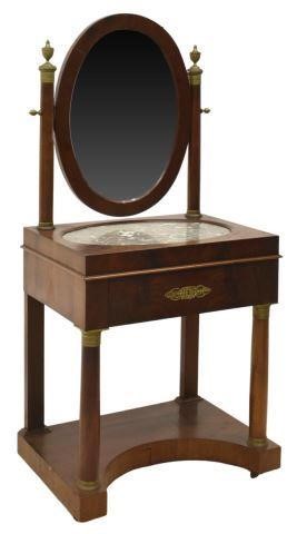 FRENCH EMPIRE STYLE MARBLE-TOP