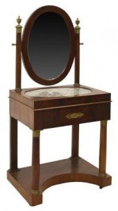 FRENCH EMPIRE STYLE MARBLE-TOP