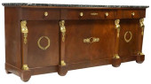 FRENCH EMPIRE STYLE MARBLE-TOP