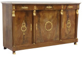 FRENCH EMPIRE STYLE MARBLE-TOP