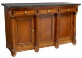 FRENCH EMPIRE STYLE MARBLE-TOP