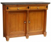 FRENCH EMPIRE STYLE MARBLE-TOP