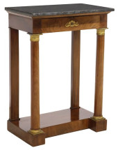 FRENCH EMPIRE STYLE MARBLE-TOP